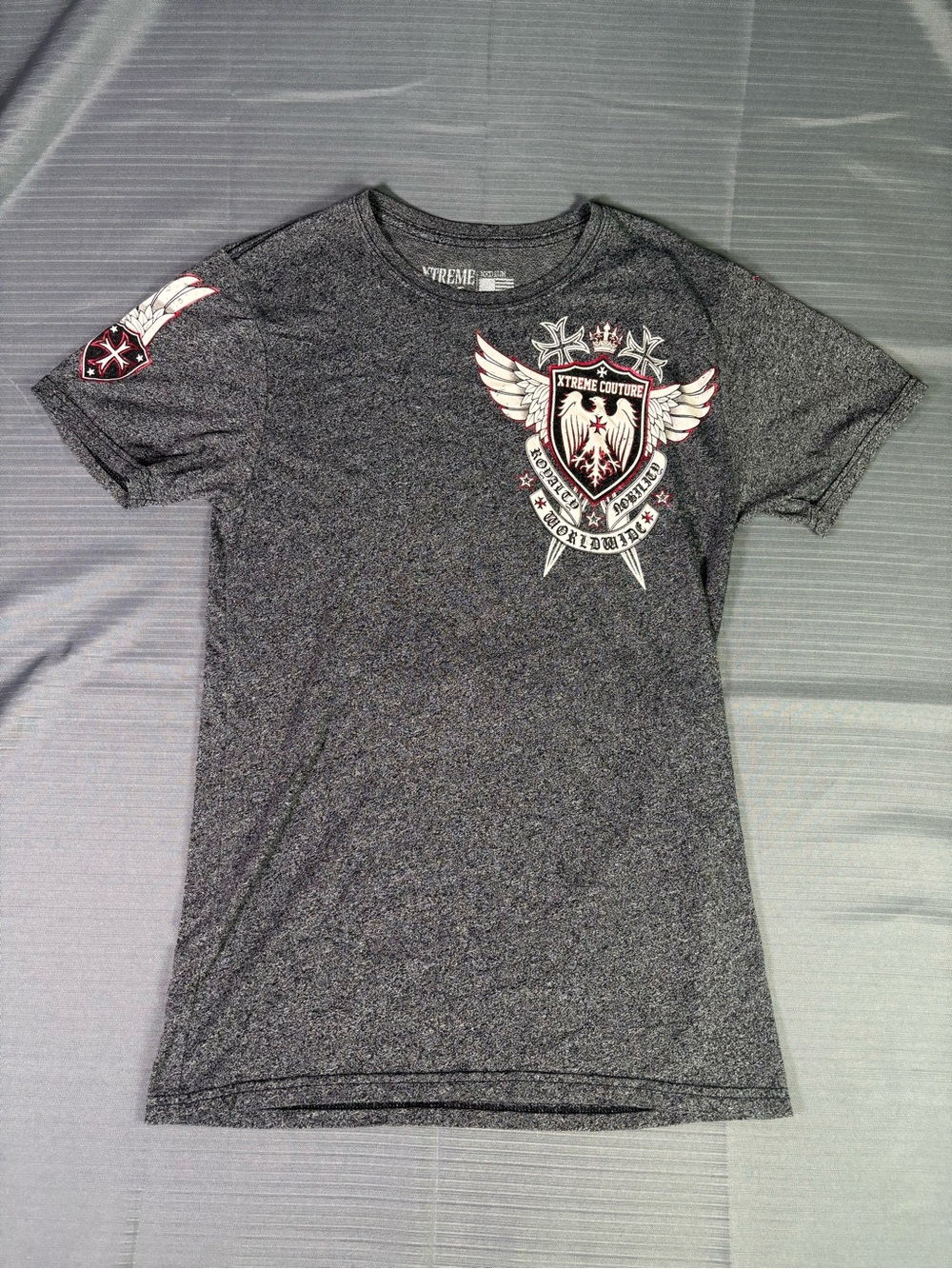 Xtreme Couture by Affliction Men’s Medium Eagle Crest Double Sided Graphic T-Shi